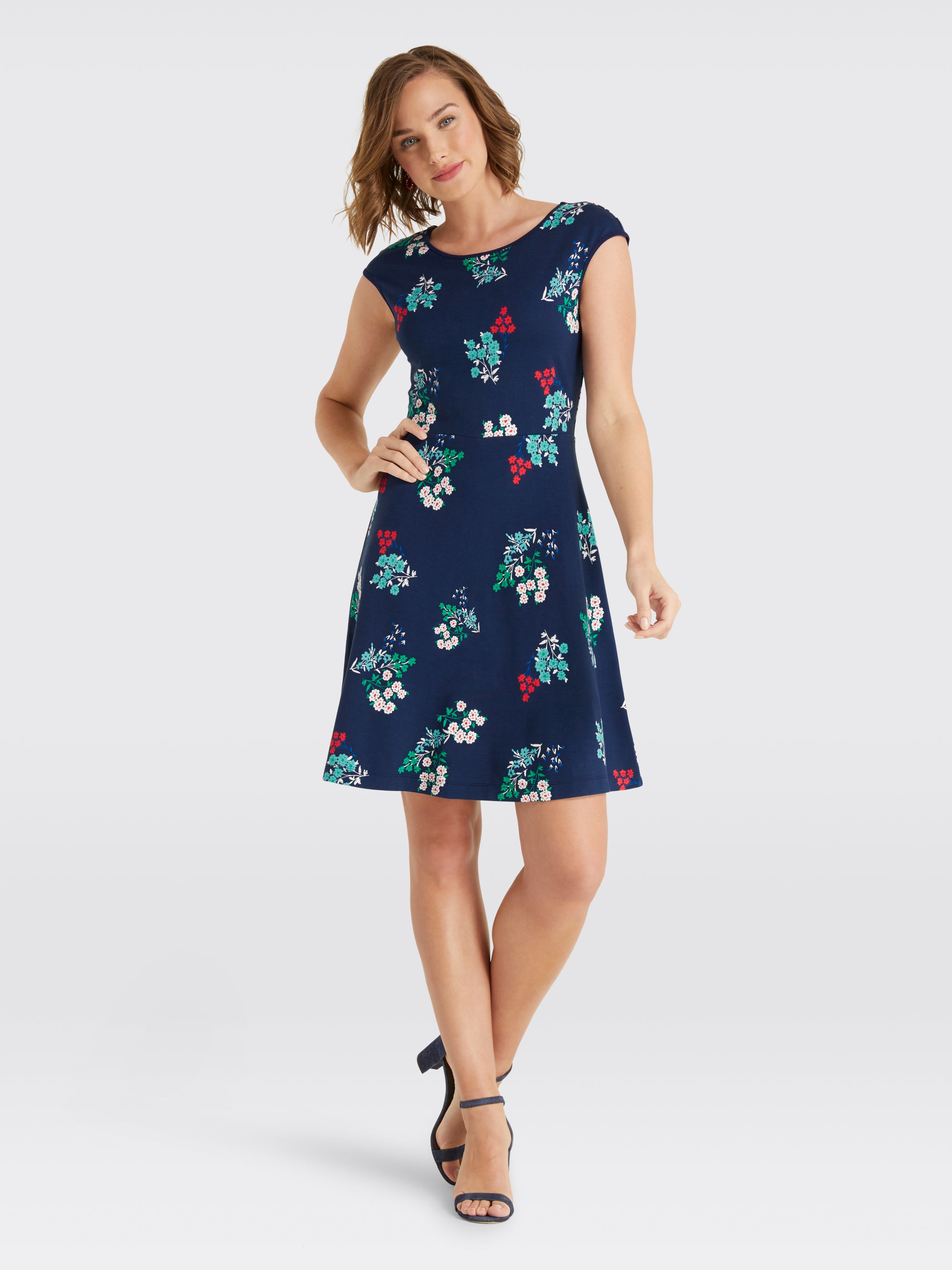 Floral Ponte A-Line Dress – Draper James
